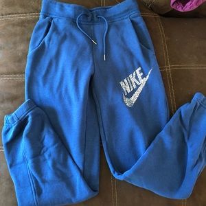 Blue Nike sweat pants!
